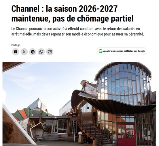 Le Channel maintenu : une victoire pour la culture, mais pas question de faire payer les usagers à la place des choix politiques de la majorité