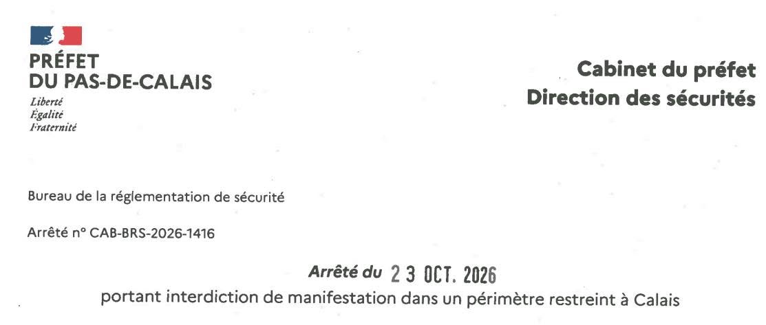 Interdire de manifester la veille pour bâillonner le recours : une dérive autoritaire inacceptable à Calais